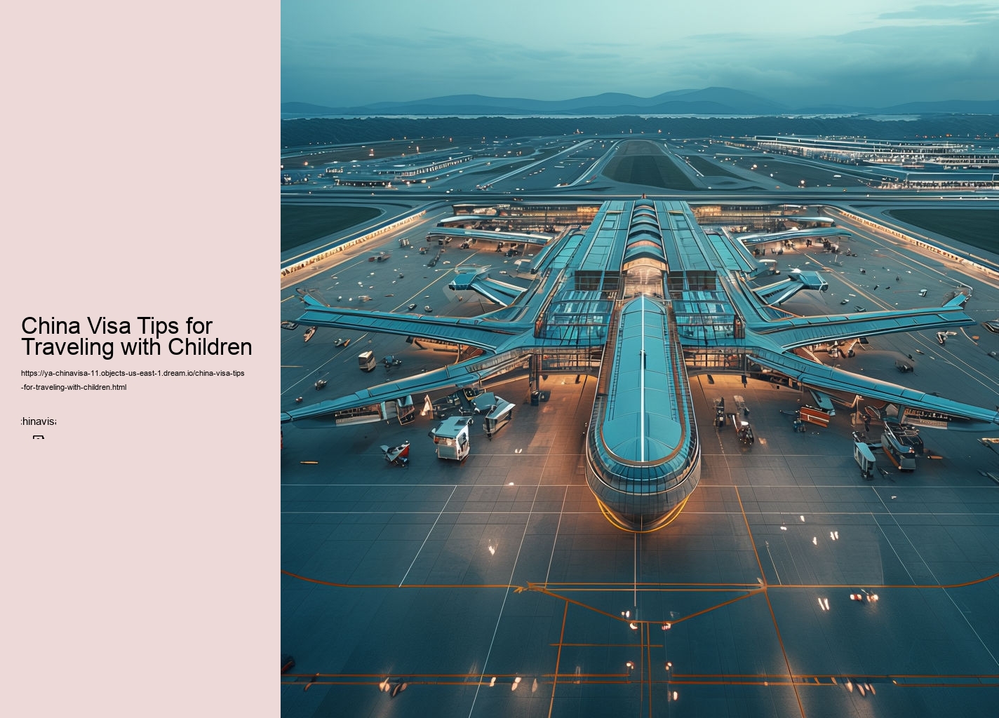 China Visa Tips for Traveling with Children